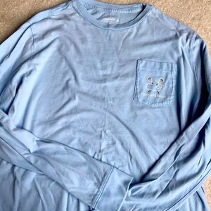 Baby blue Vineyard Vines lacrosse t shirt